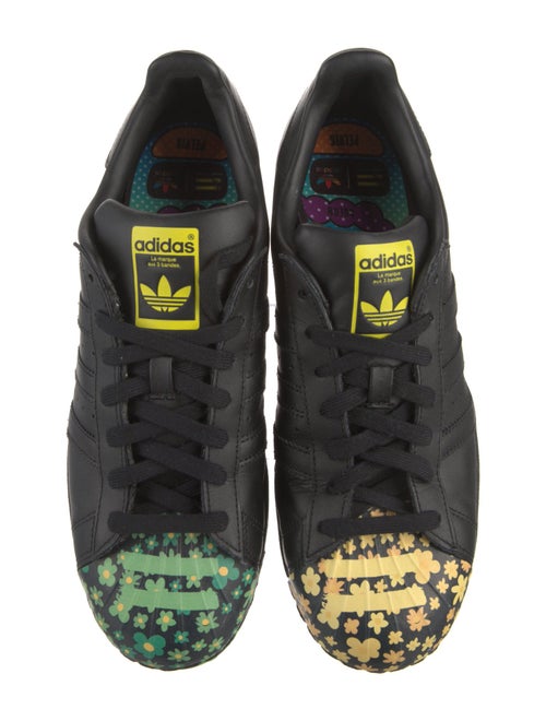 Pharrell Williams x Adidas Leather Floral Print Sneakers