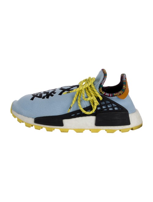 Pharrell Williams x Adidas Colorblock Pattern Embroidered Accent Sneakers