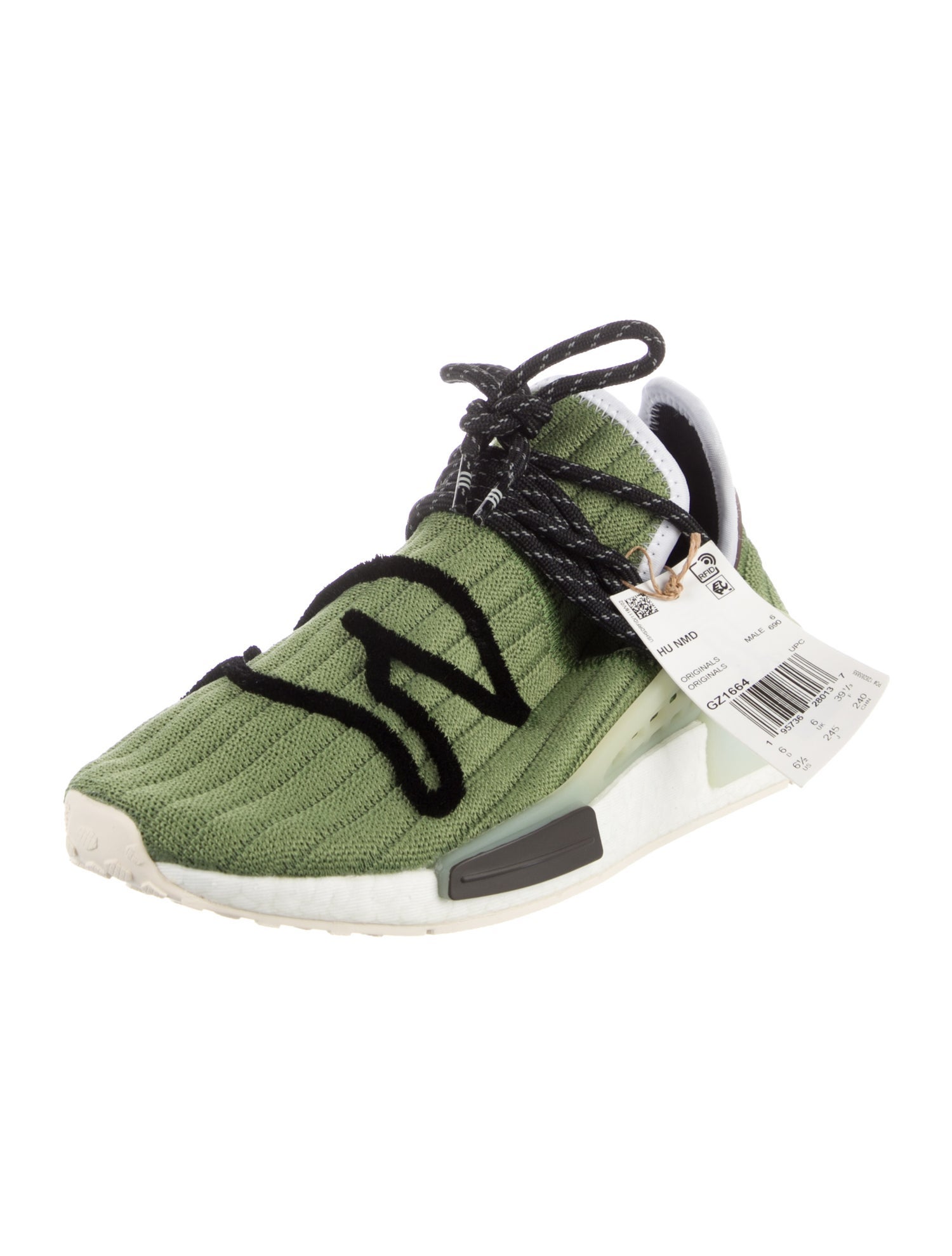 Pharrell Williams x Adidas Embroidered Accent Athletic Sneakers w/ Tags