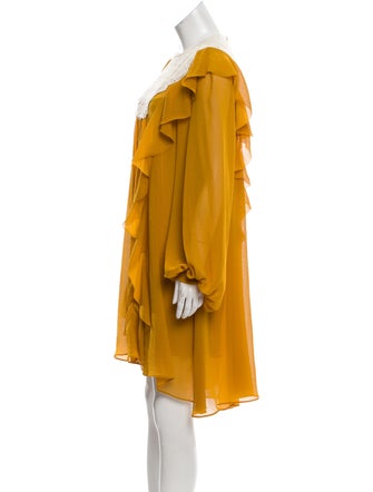 Philosophy di Lorenzo Serafini Ruffled Long Sleeve Dress