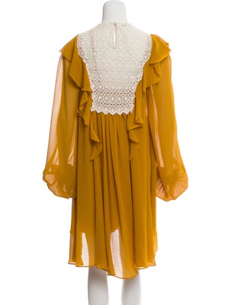 Philosophy di Lorenzo Serafini Ruffled Long Sleeve Dress