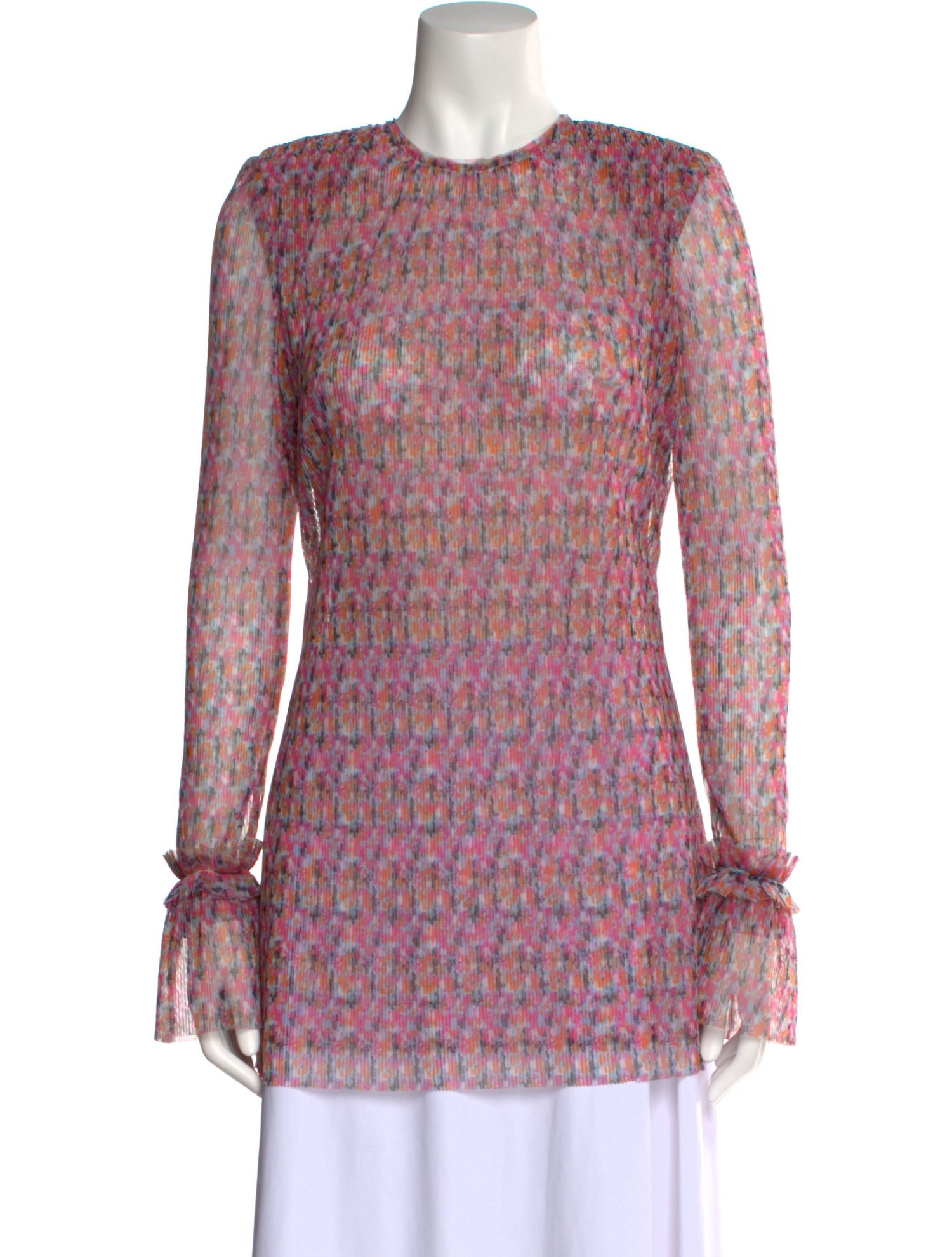 Philosophy di Lorenzo Serafini Floral Print Crew Neck Tunic w/ Tags