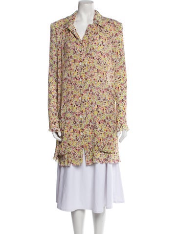 Philosophy di Lorenzo Serafini Tops Floral Print Long Sleeve Tunic Us4, It40 | S