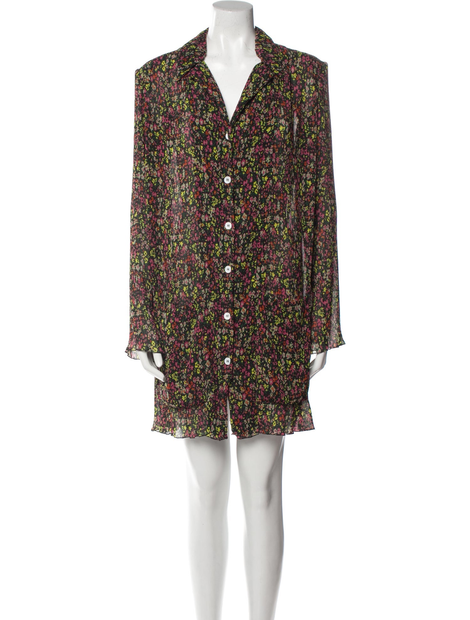 Philosophy di Lorenzo Serafini Floral Print Long Sleeve Tunic