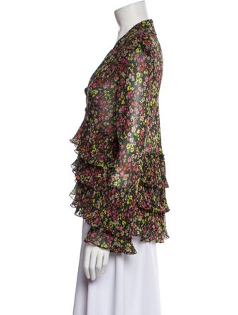 Philosophy di Lorenzo Serafini Floral Print V-Neck Blouse