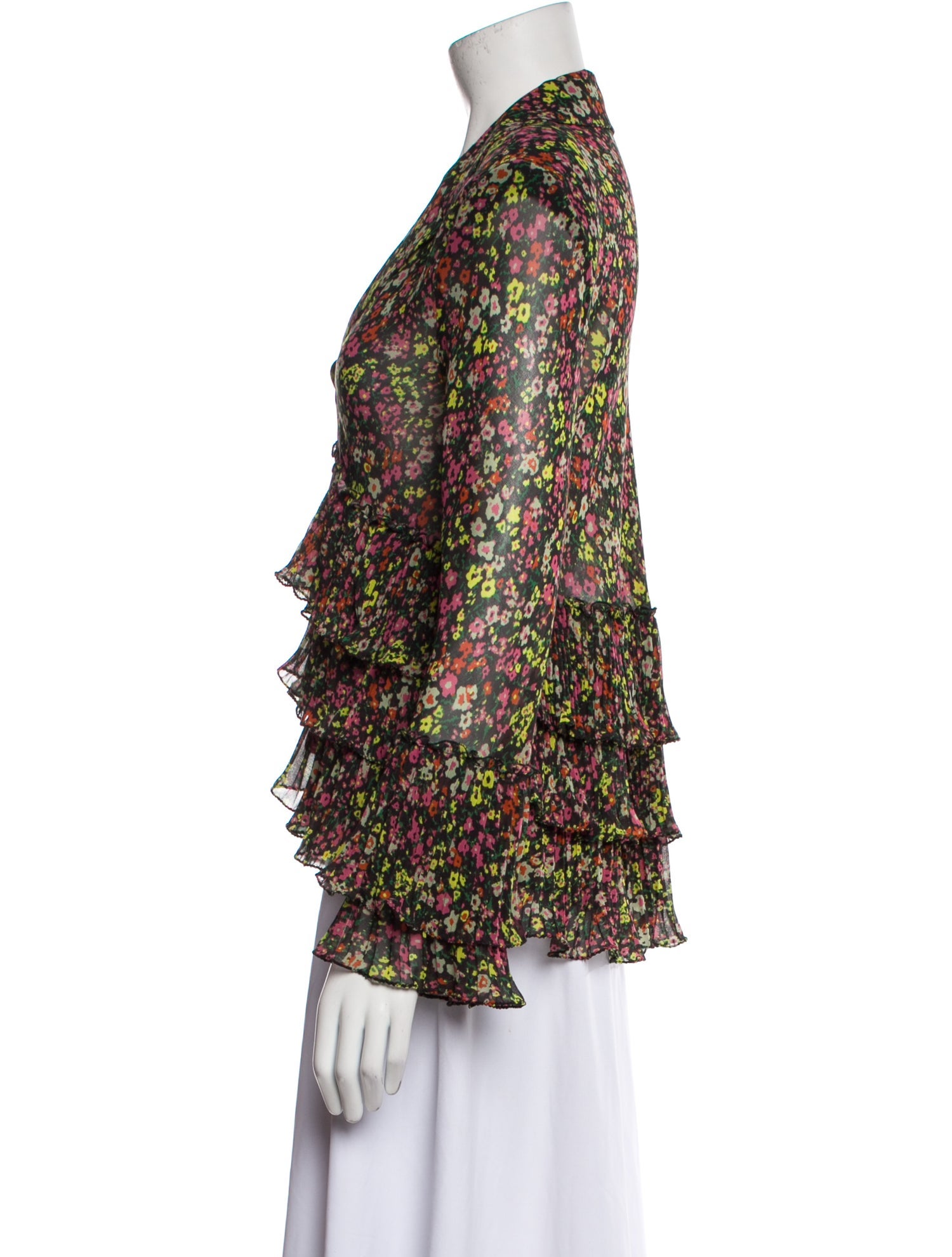 Philosophy di Lorenzo Serafini Floral Print V-Neck Blouse