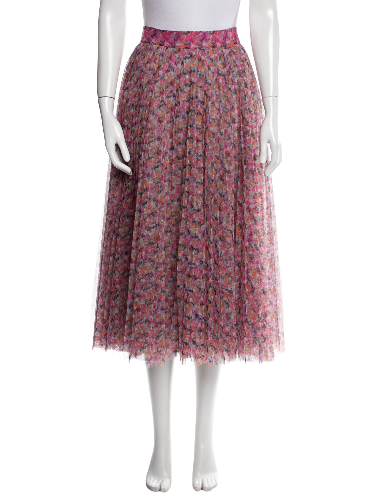 Philosophy di Lorenzo Serafini Floral Print Midi Length Skirt