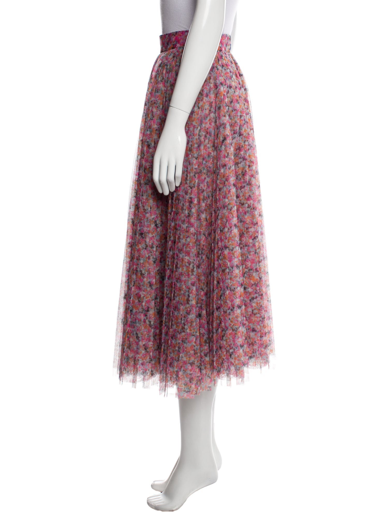 Philosophy di Lorenzo Serafini Floral Print Midi Length Skirt