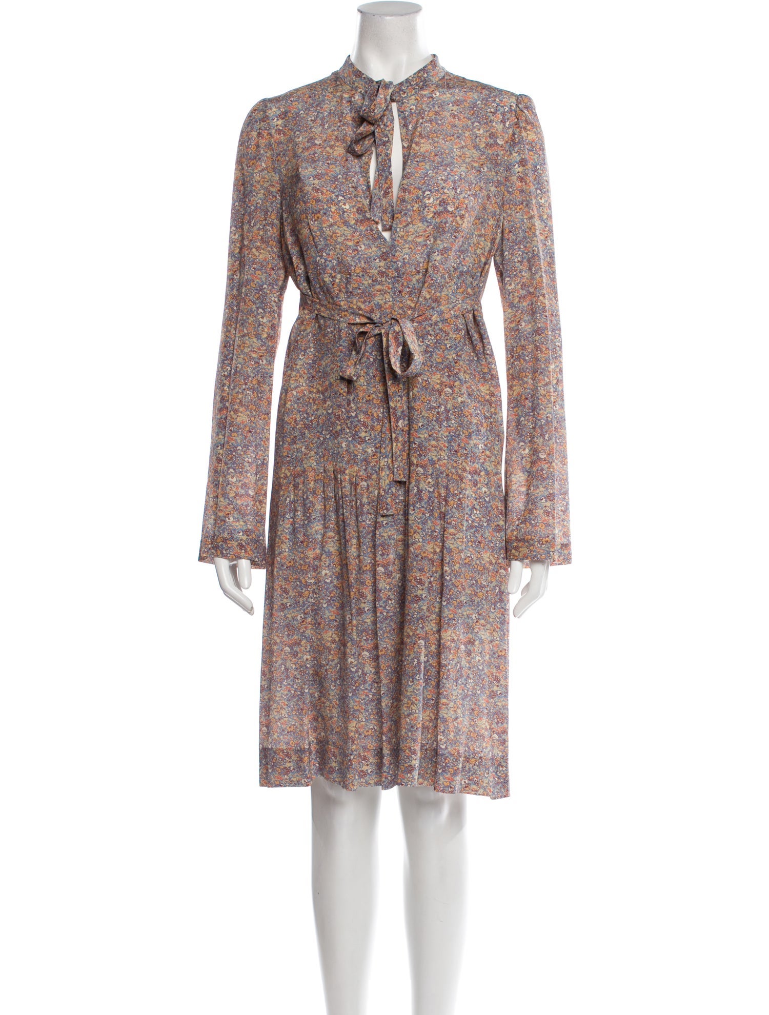 Philosophy di Lorenzo Serafini Silk Knee-Length Dress w/ Tags