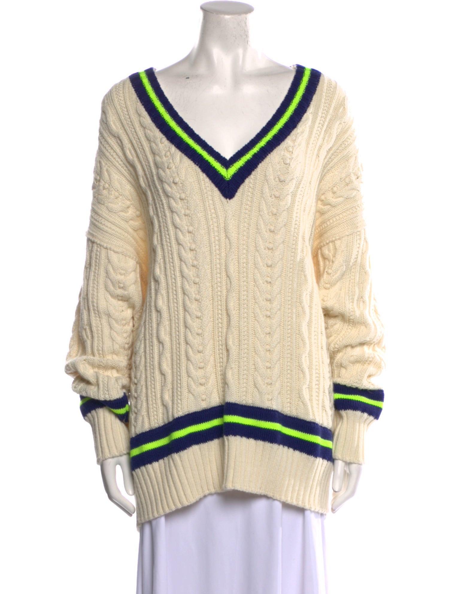 Philosophy di Lorenzo Serafini Striped V-Neck Sweater