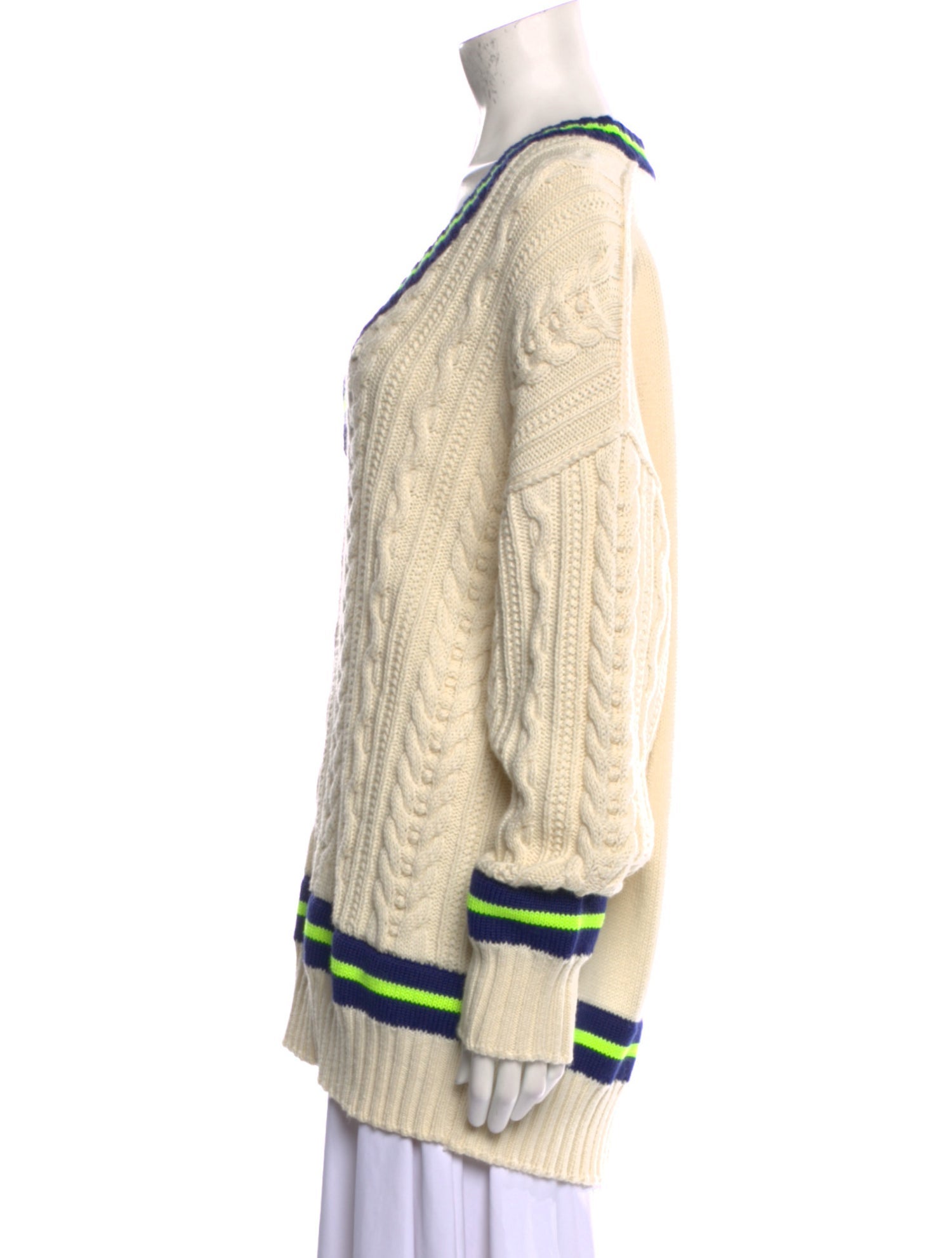 Philosophy di Lorenzo Serafini Striped V-Neck Sweater