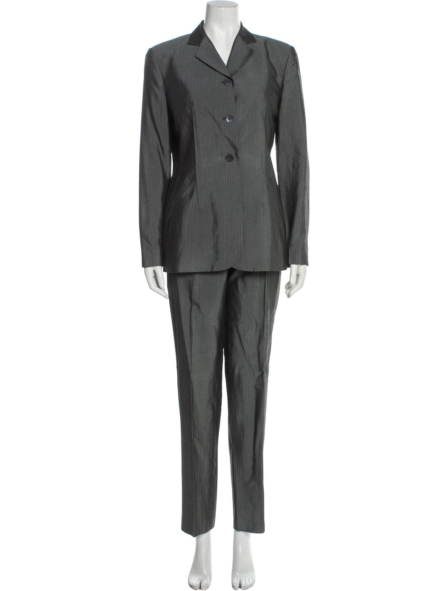 Philosophy di Lorenzo Serafini Striped Pleated Accents Pantsuit