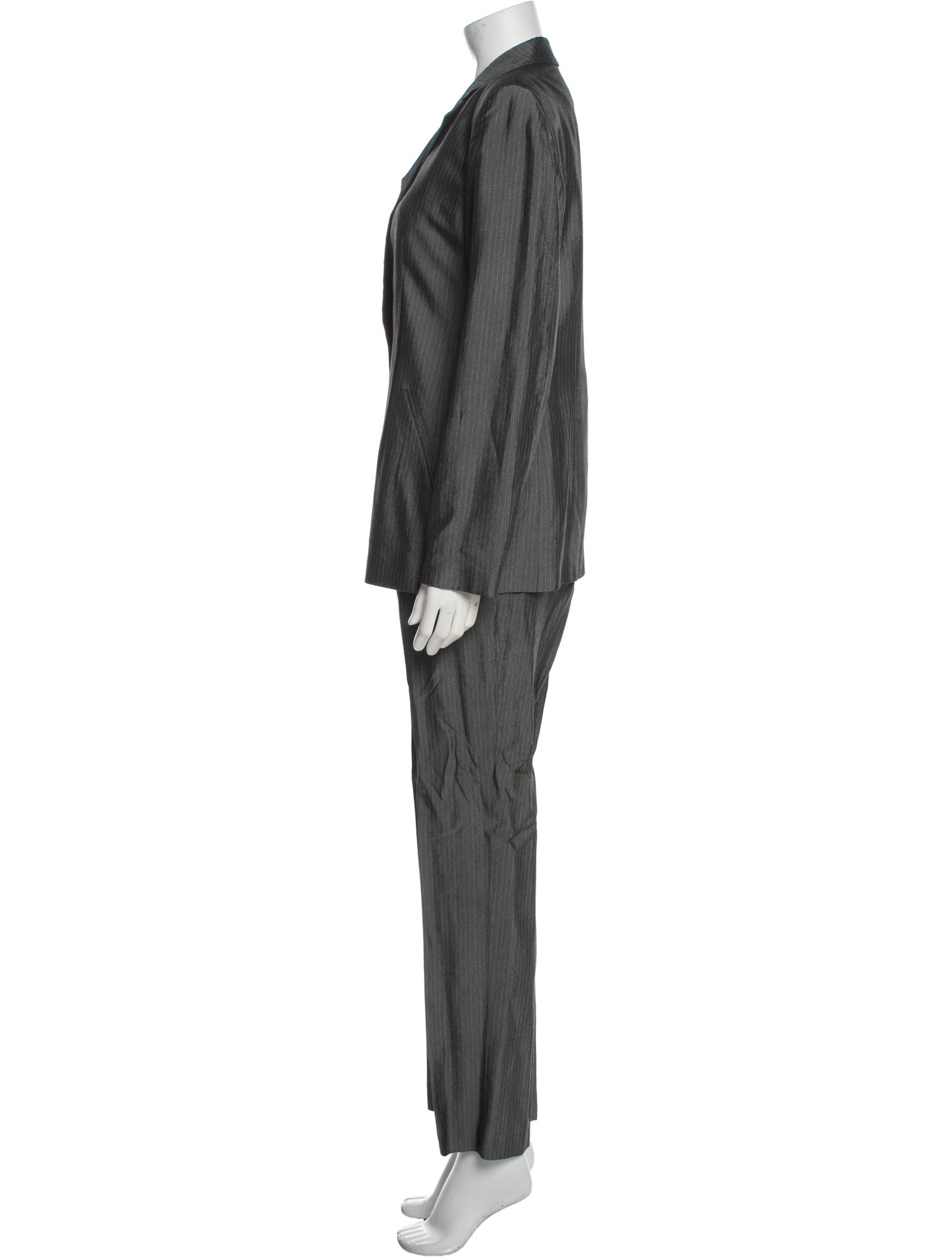 Philosophy di Lorenzo Serafini Striped Pleated Accents Pantsuit