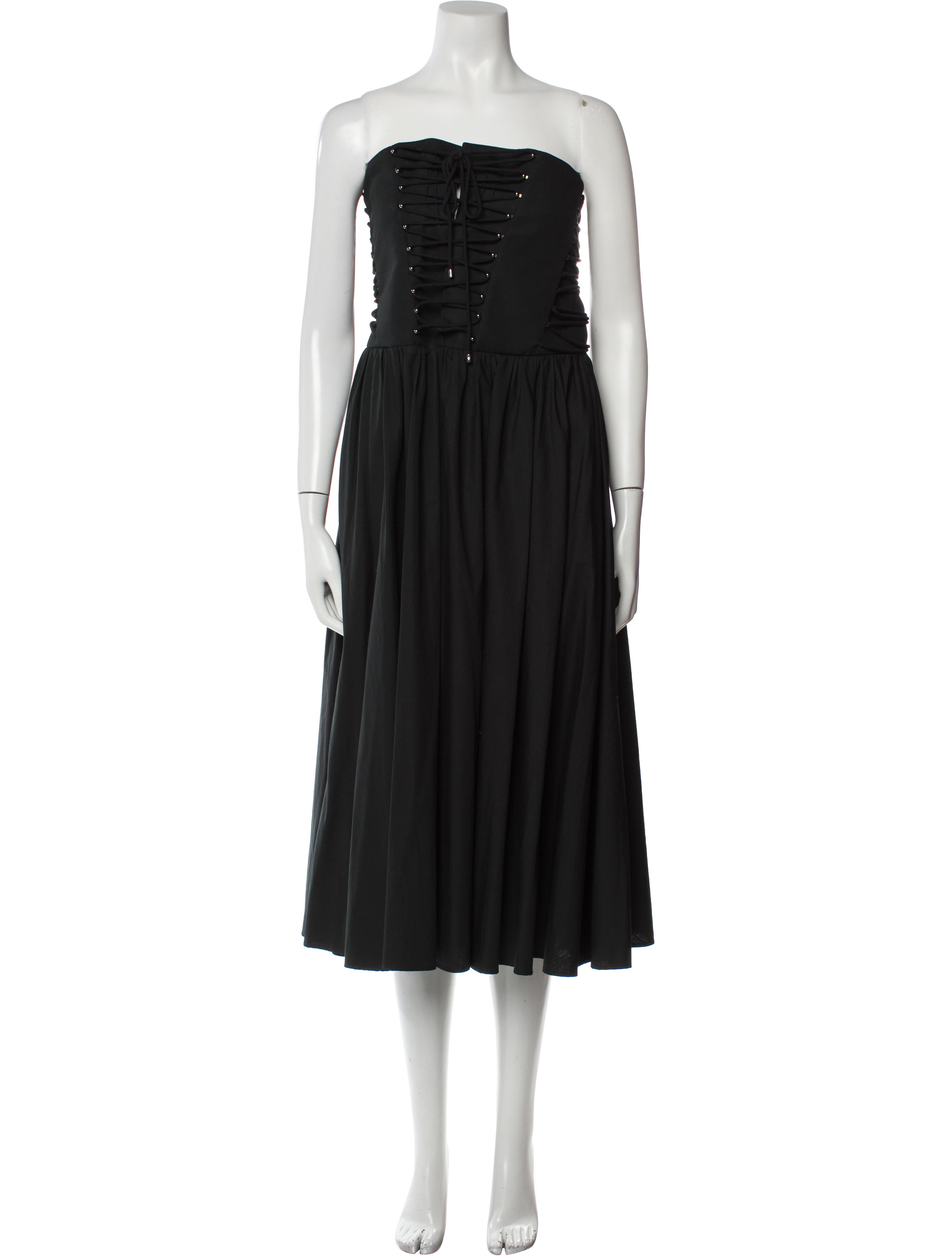 Philosophy di Lorenzo Serafini Strapless Knee-Length Dress