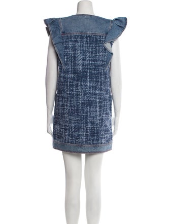 Philosophy di Lorenzo Serafini Tweed Pattern Mini Dress