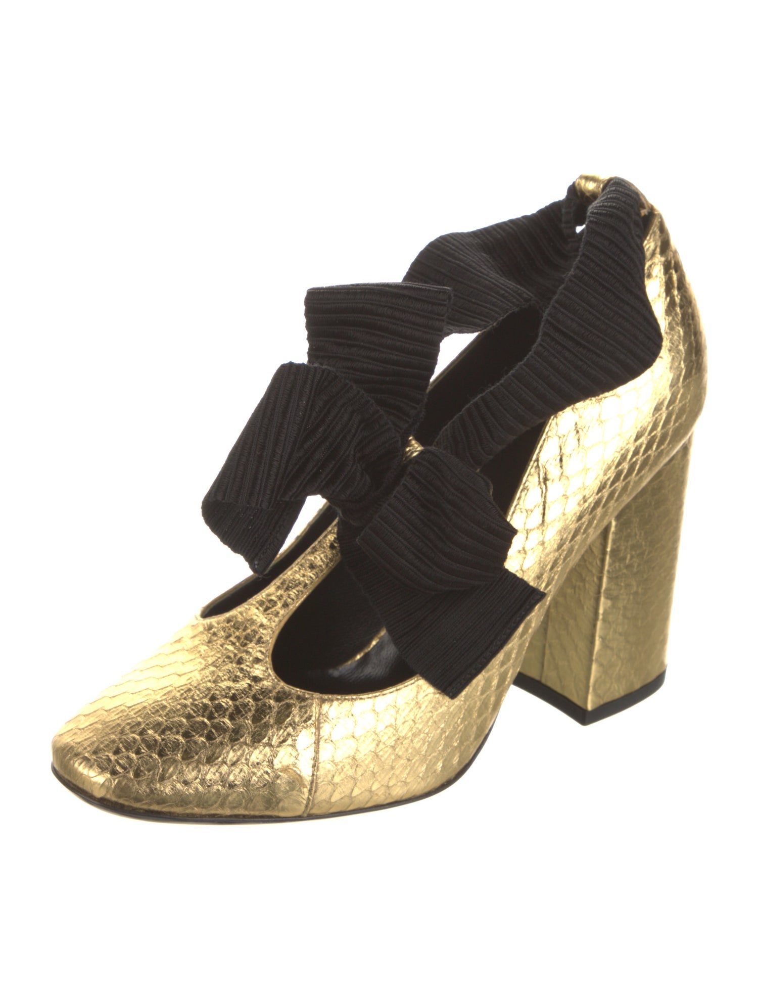 Philosophy di Lorenzo Serafini Animal Print Bow Accents Pumps w/ Tags