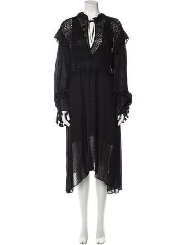 Philosophy di Lorenzo Serafini Dresses V-Neck Long Dress Us6, It42 | M