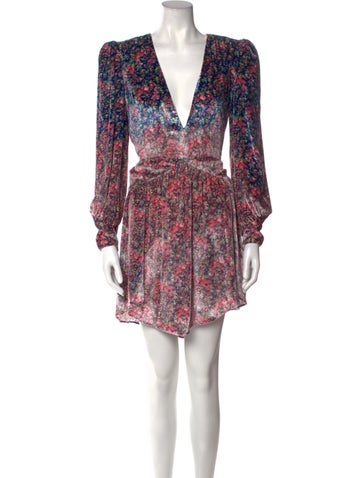 Philosophy di Lorenzo Serafini Dresses Floral Print Mini Dress Us6, It42 | M