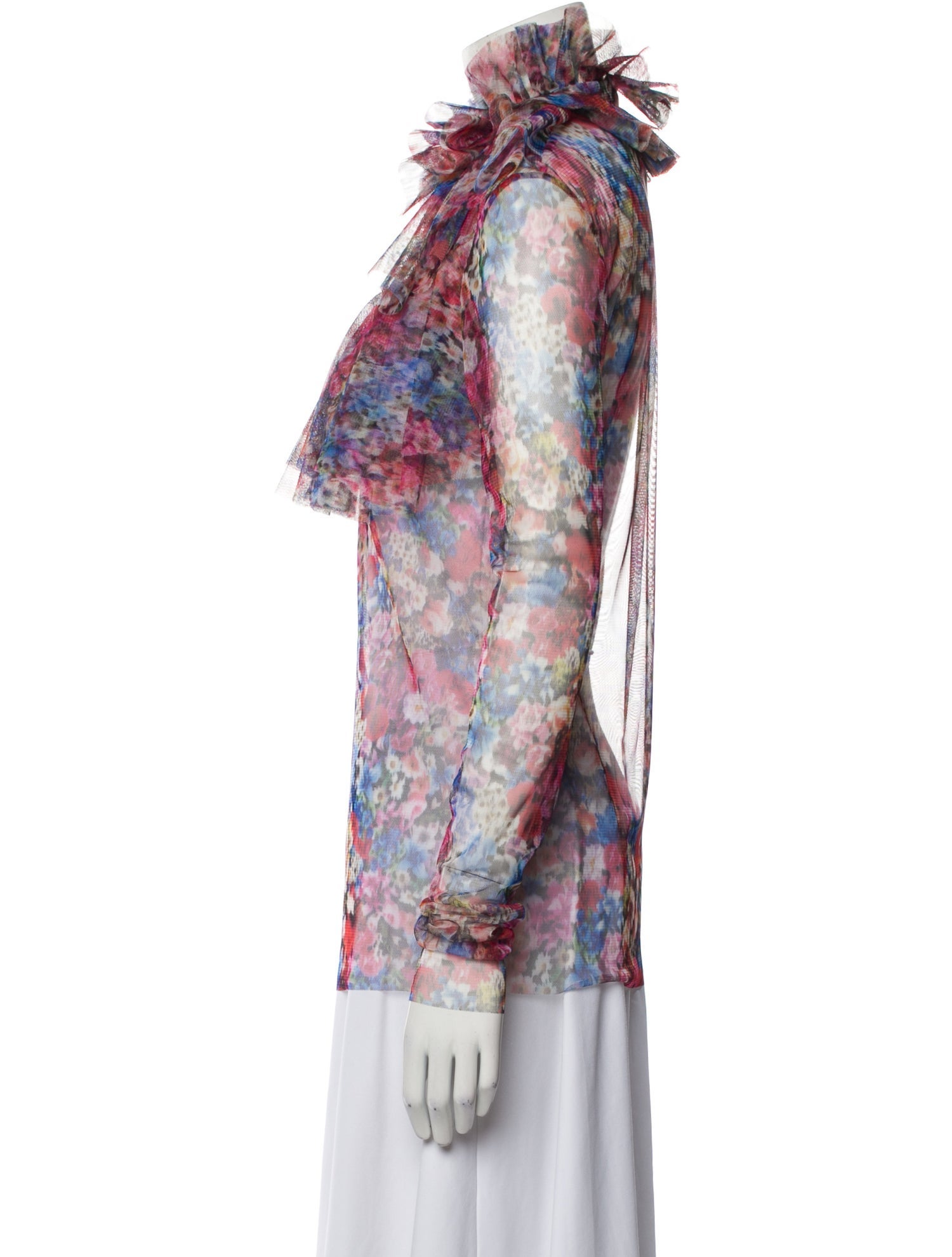 Philosophy di Lorenzo Serafini Floral Print V-Neck Blouse w/ Tags