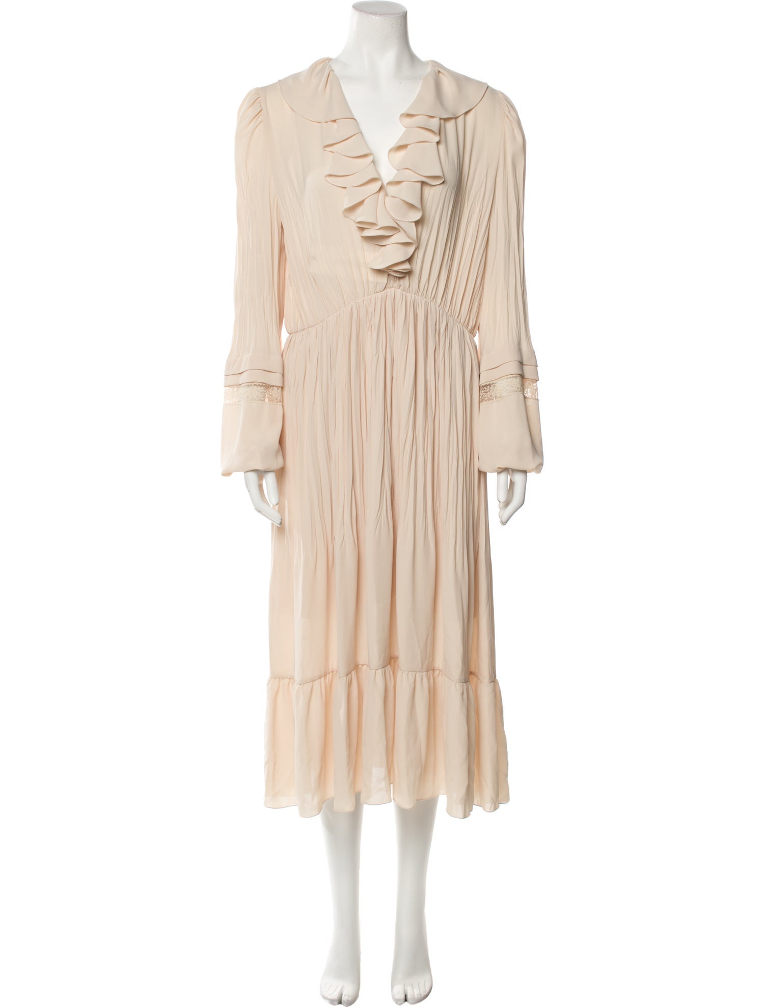 Philosophy di Lorenzo Serafini V-Neck Long Dress