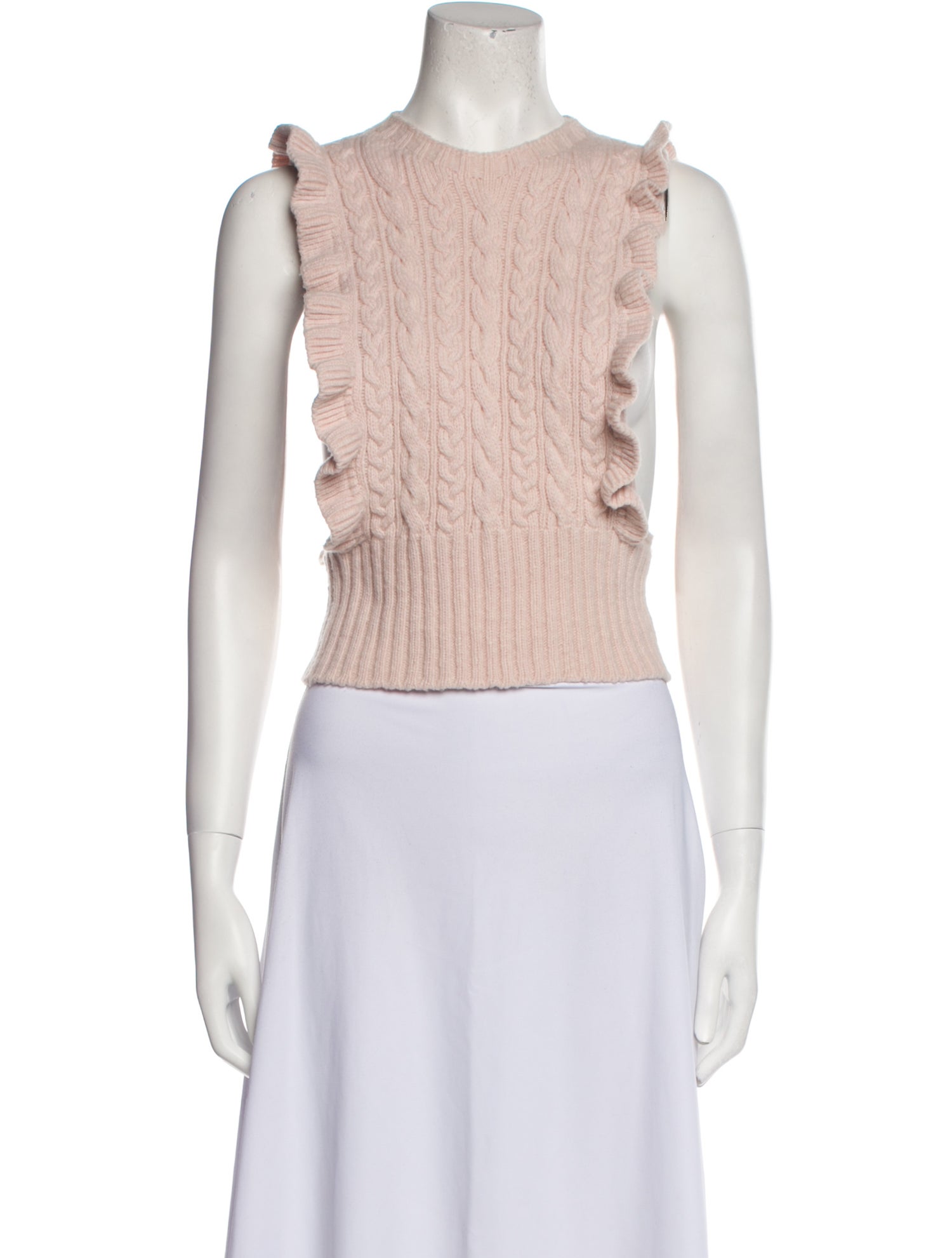 Philosophy di Lorenzo Serafini Wool Crew Neck Crop Top