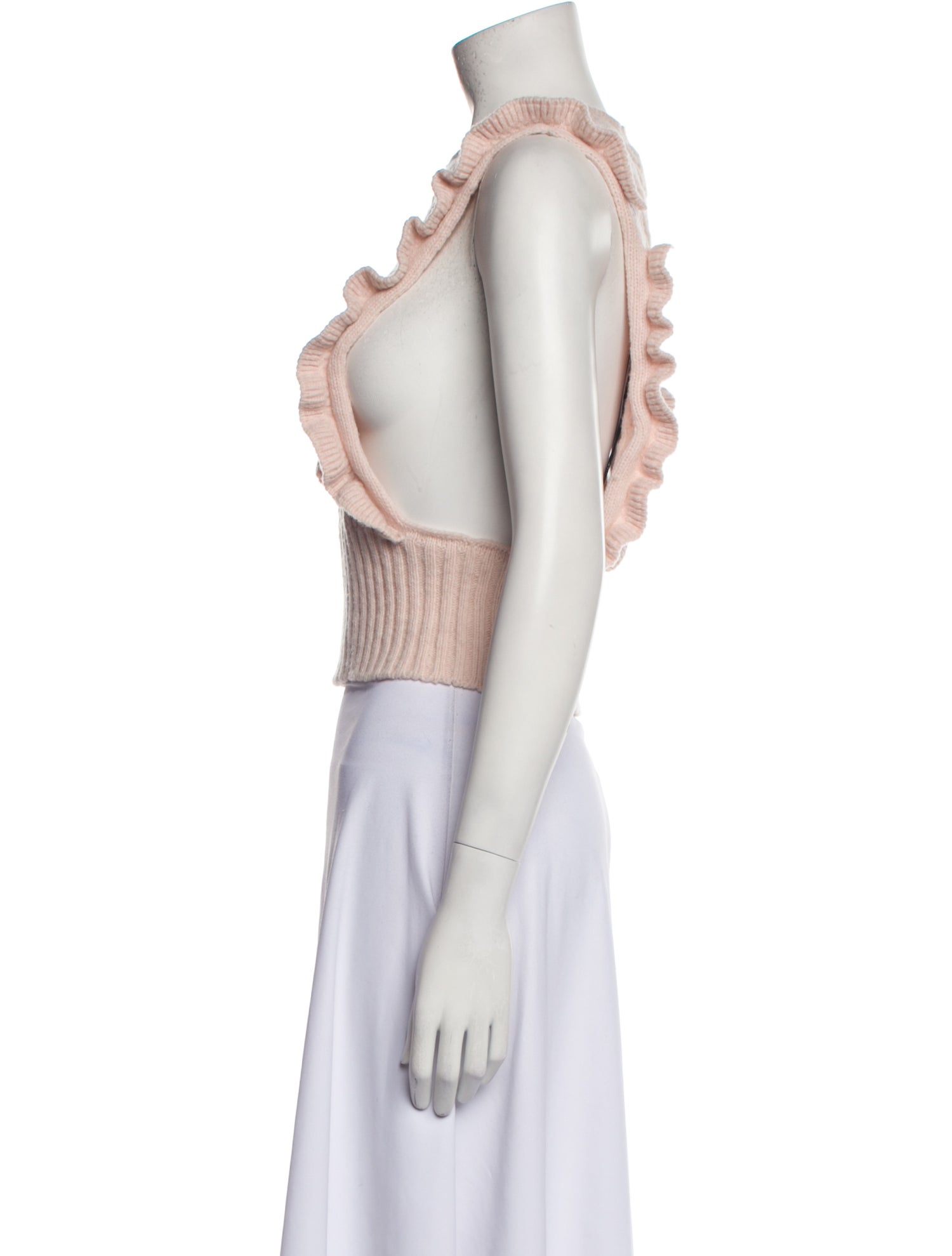 Philosophy di Lorenzo Serafini Wool Crew Neck Crop Top