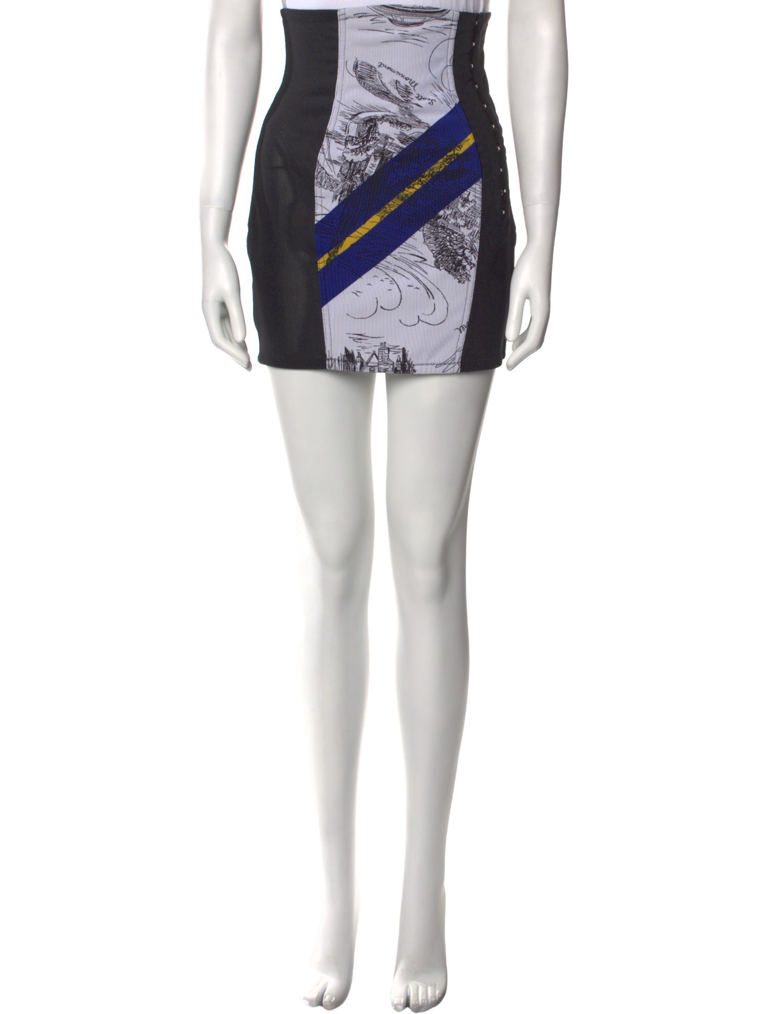 Philosophy di Lorenzo Serafini Printed Mini Skirt w/ Tags