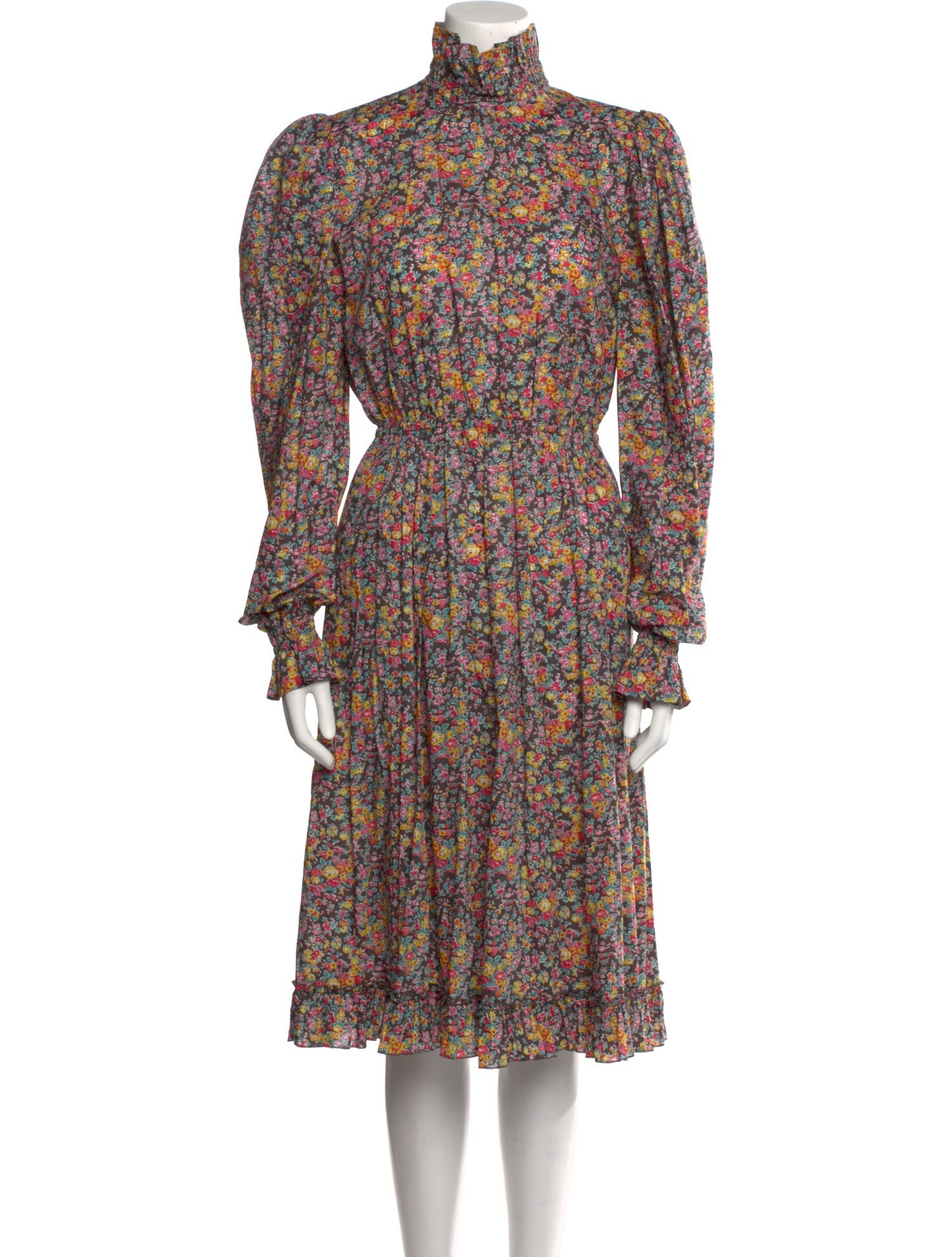 Philosophy di Lorenzo Serafini Floral Print Midi Length Dress