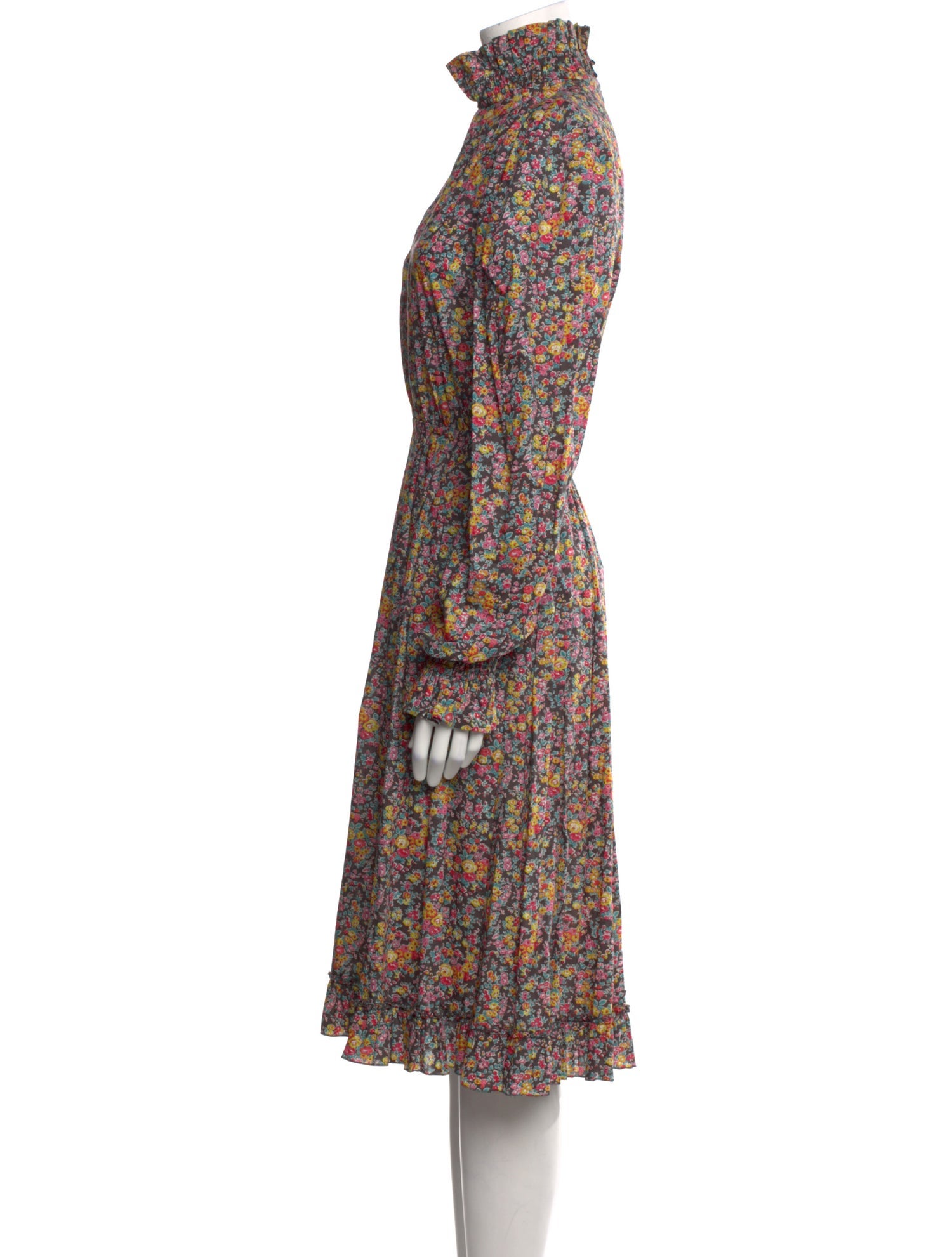 Philosophy di Lorenzo Serafini Floral Print Midi Length Dress