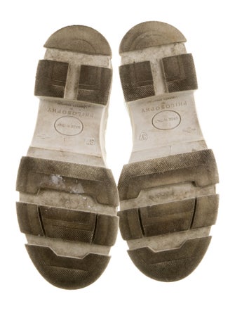 Philosophy di Lorenzo Serafini Leather Combat Boots