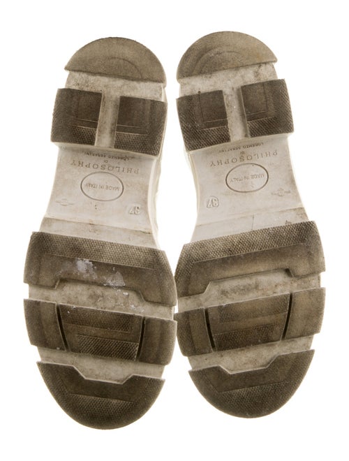 Philosophy di Lorenzo Serafini Leather Combat Boots