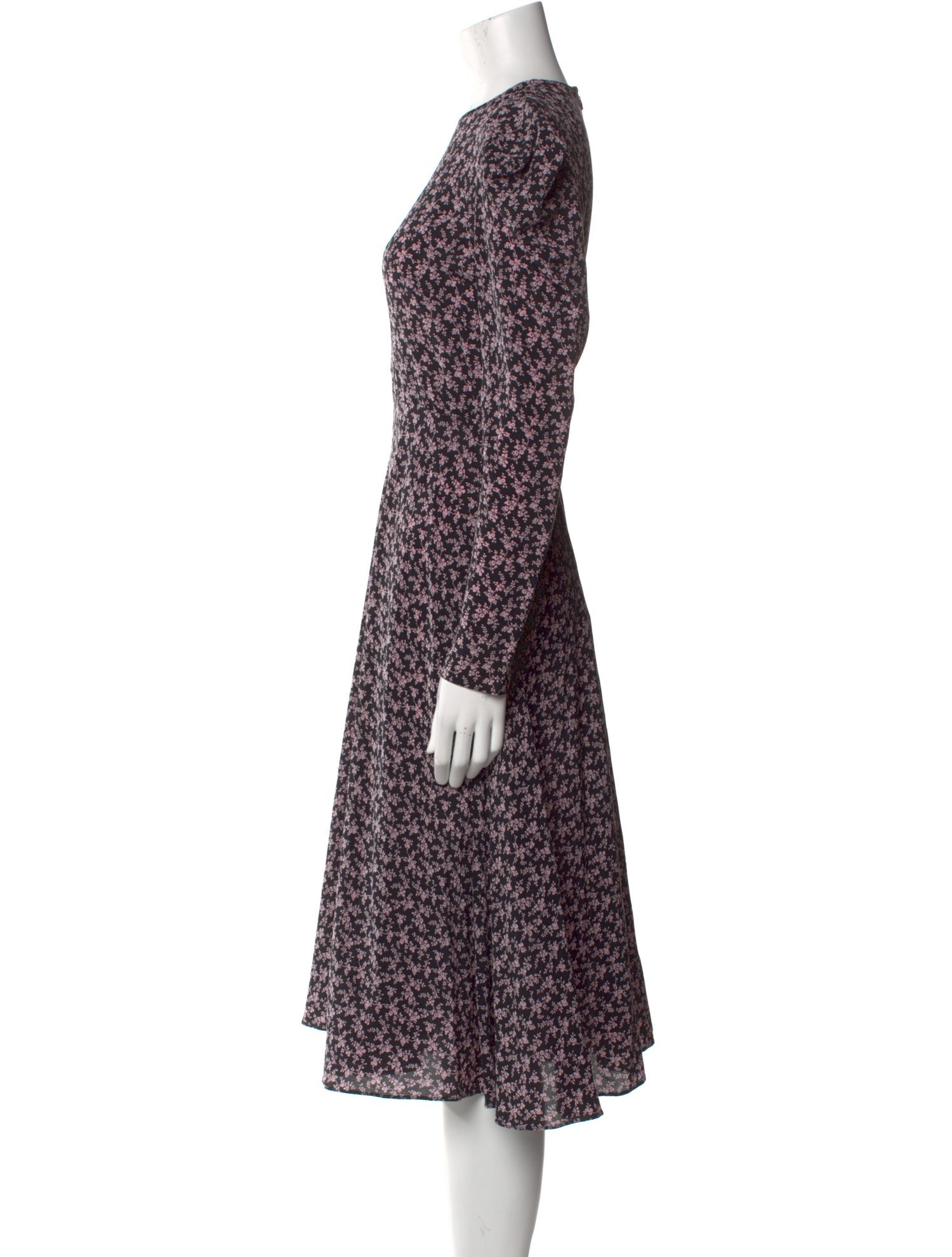 Philosophy di Lorenzo Serafini Silk Midi Length Dress