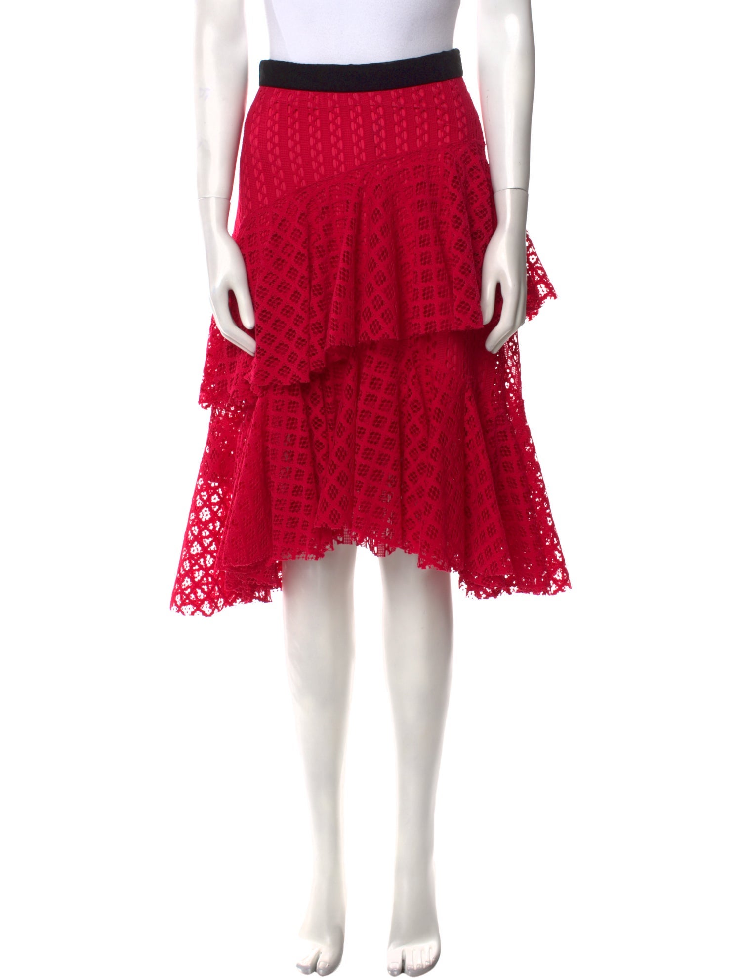 Philosophy di Lorenzo Serafini Lace Pattern Knee-Length Skirt