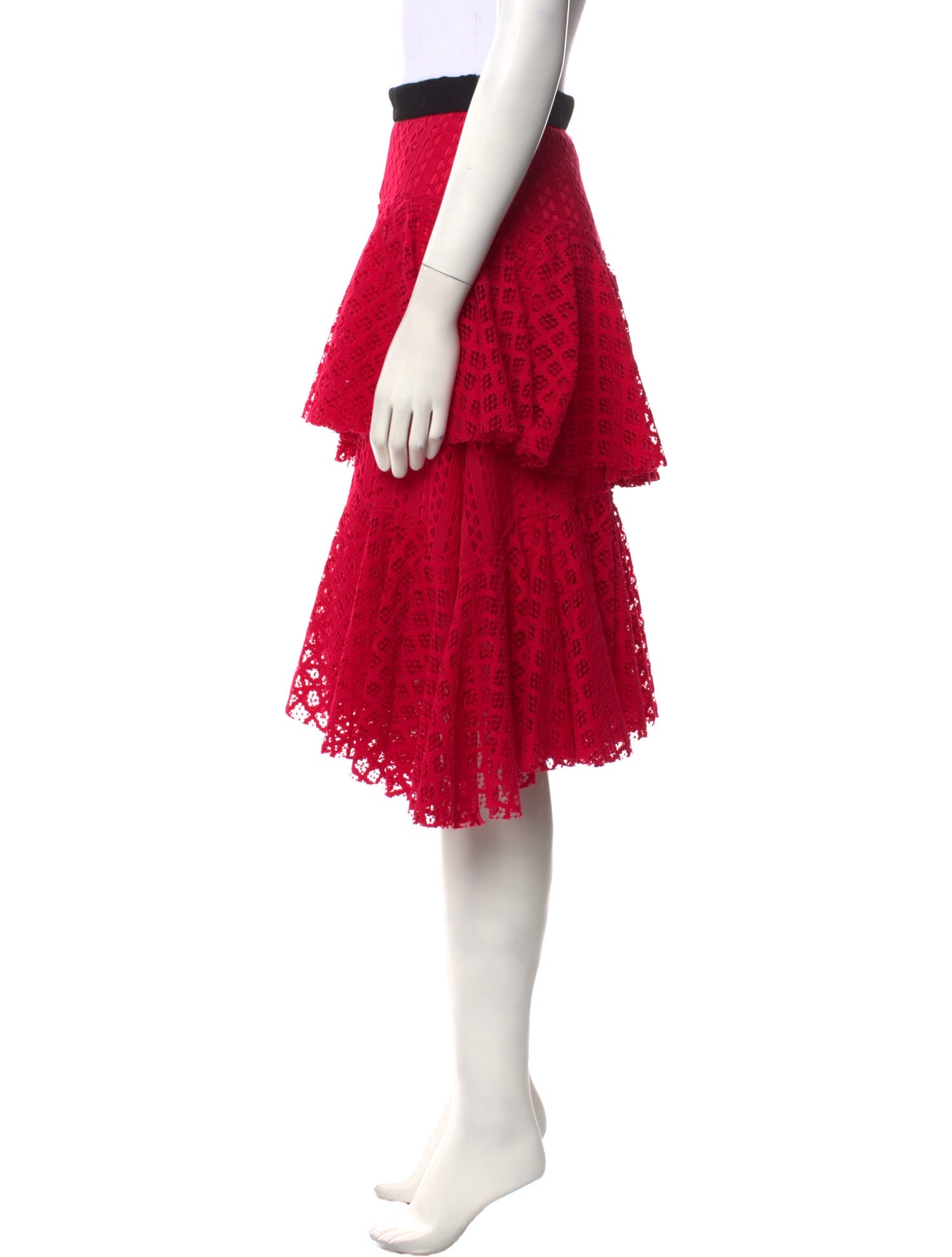 Philosophy di Lorenzo Serafini Lace Pattern Knee-Length Skirt