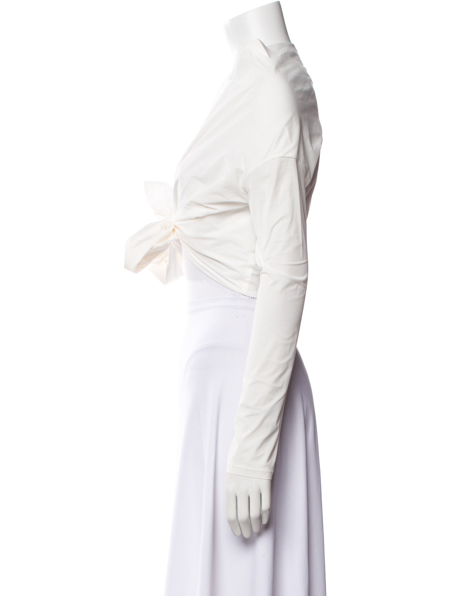 Philosophy di Lorenzo Serafini V-Neck Long Sleeve Crop Top