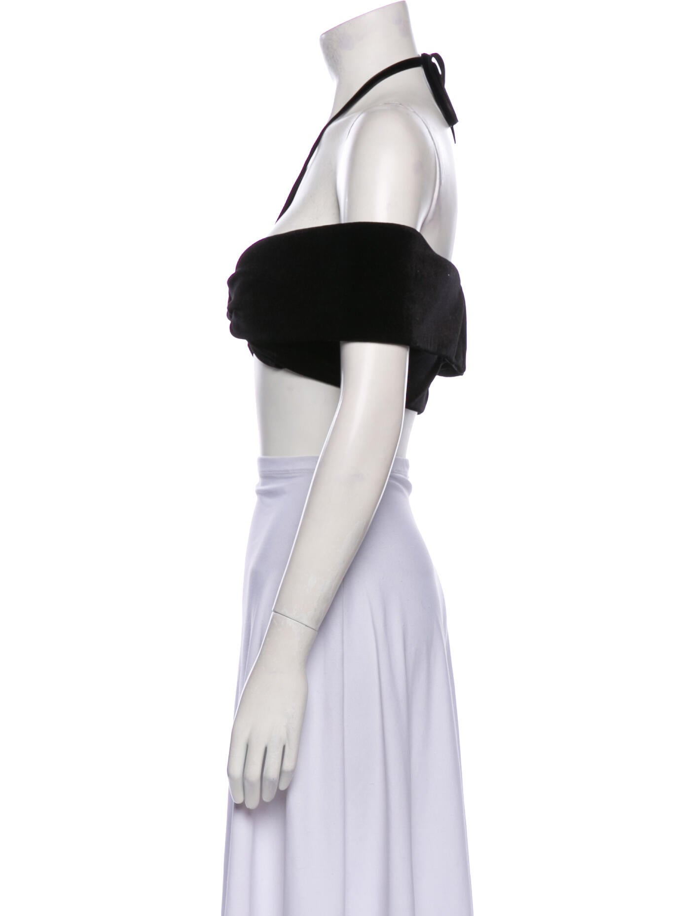 Philosophy di Lorenzo Serafini Off-The-Shoulder Short Sleeve Crop Top w/ Tags