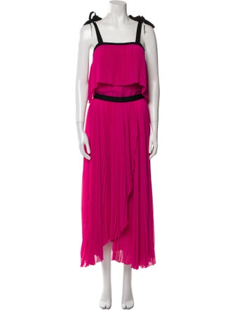 Philosophy di Lorenzo Serafini Square Neckline Long Dress