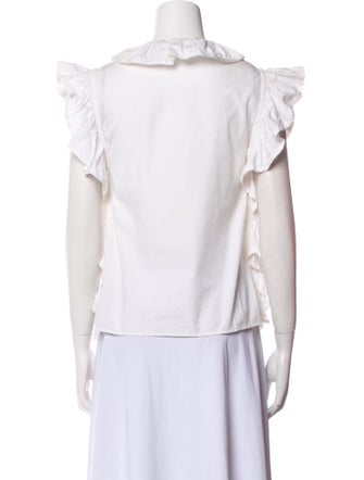 Philosophy di Lorenzo Serafini Three-Quarter Sleeve Button-Up Top