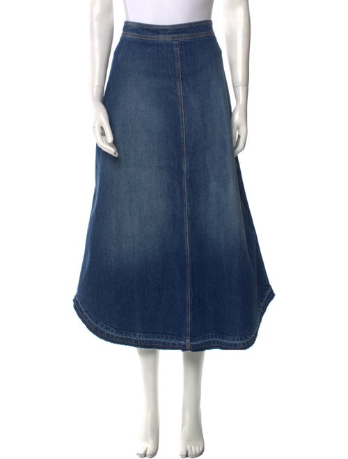 Philosophy di Lorenzo Serafini Raw-Edge Trim Midi Length Skirt