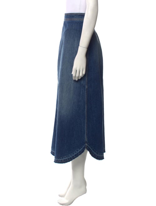 Philosophy di Lorenzo Serafini Raw-Edge Trim Midi Length Skirt