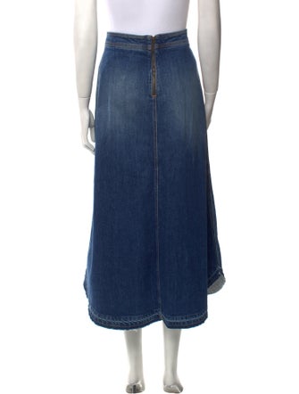 Philosophy di Lorenzo Serafini Raw-Edge Trim Midi Length Skirt