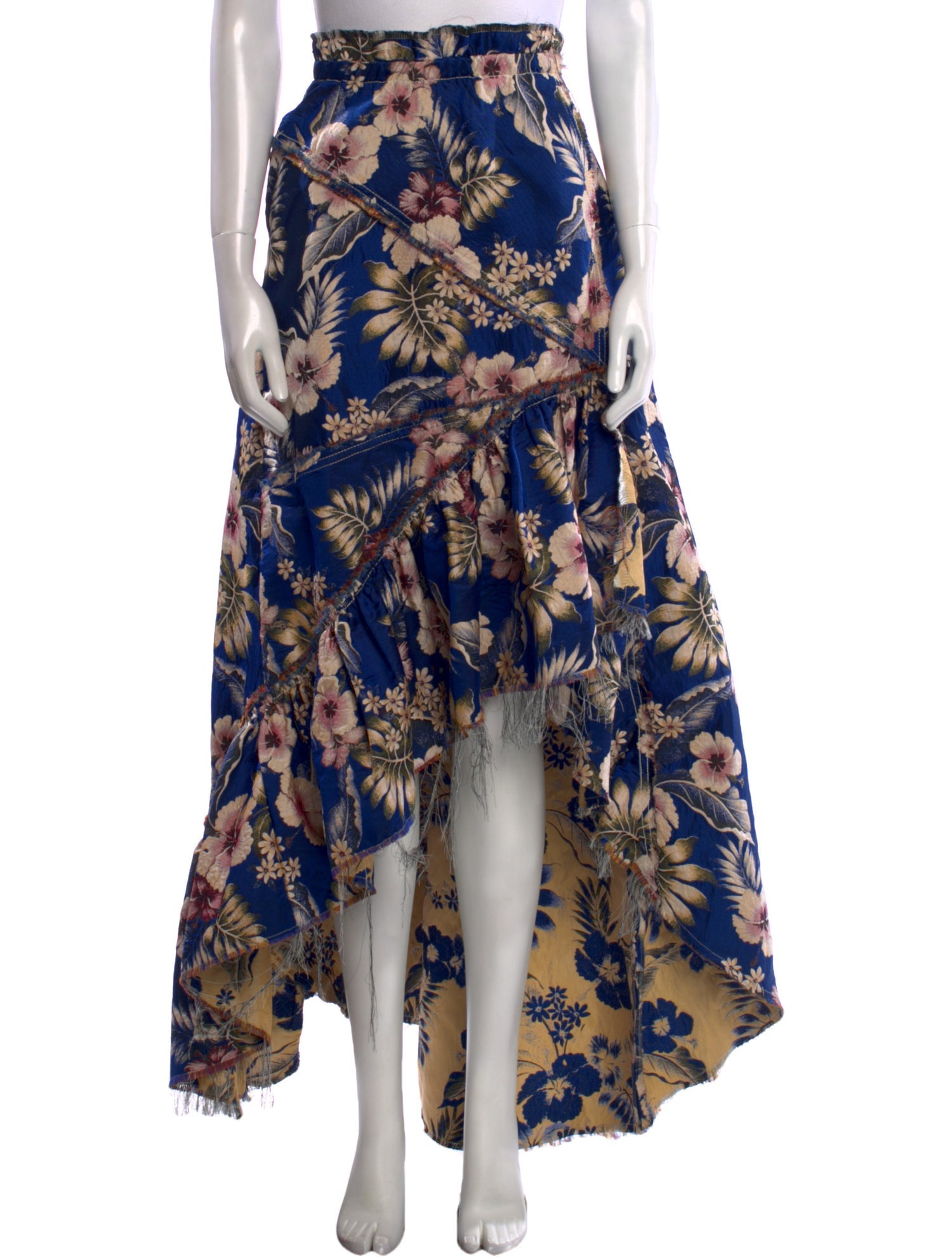 Philosophy di Lorenzo Serafini Skirt Blue Floral Print