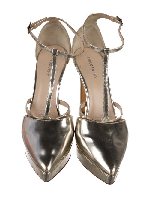 Philosophy di Lorenzo Serafini Leather T-Strap Sandals