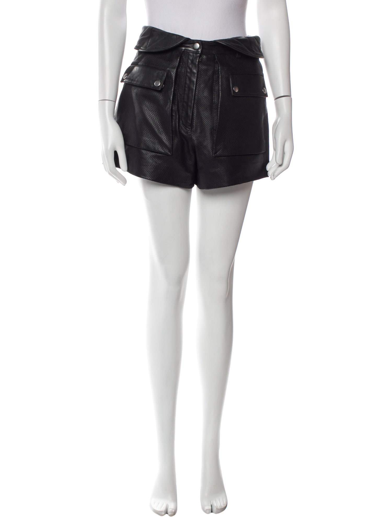 Philosophy di Lorenzo Serafini Leather Mini Shorts