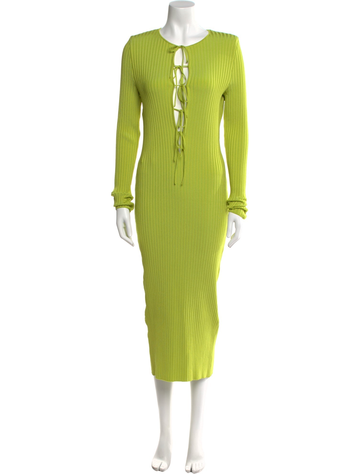 Philosophy di Lorenzo Serafini Tie Neck Midi Length Dress w/ Tags