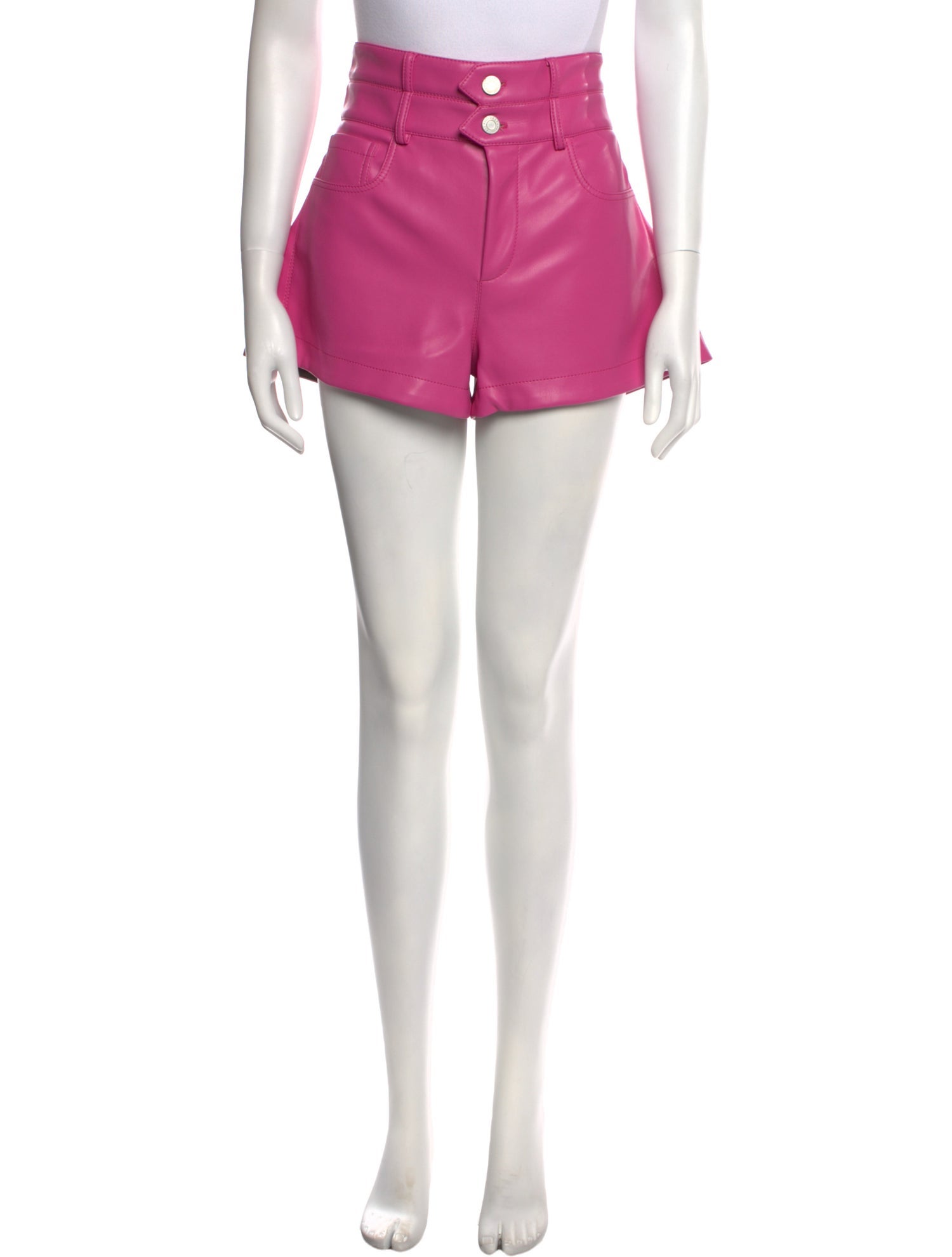 Philosophy di Lorenzo Serafini Faux Leather Mini Shorts