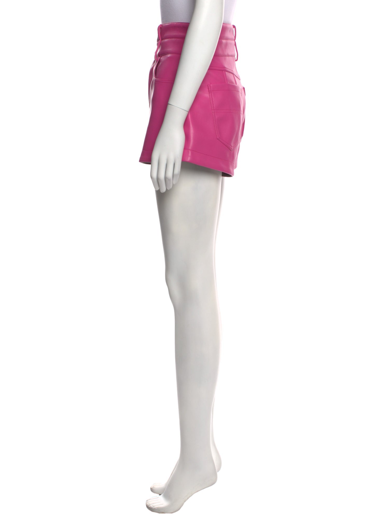 Philosophy di Lorenzo Serafini Faux Leather Mini Shorts