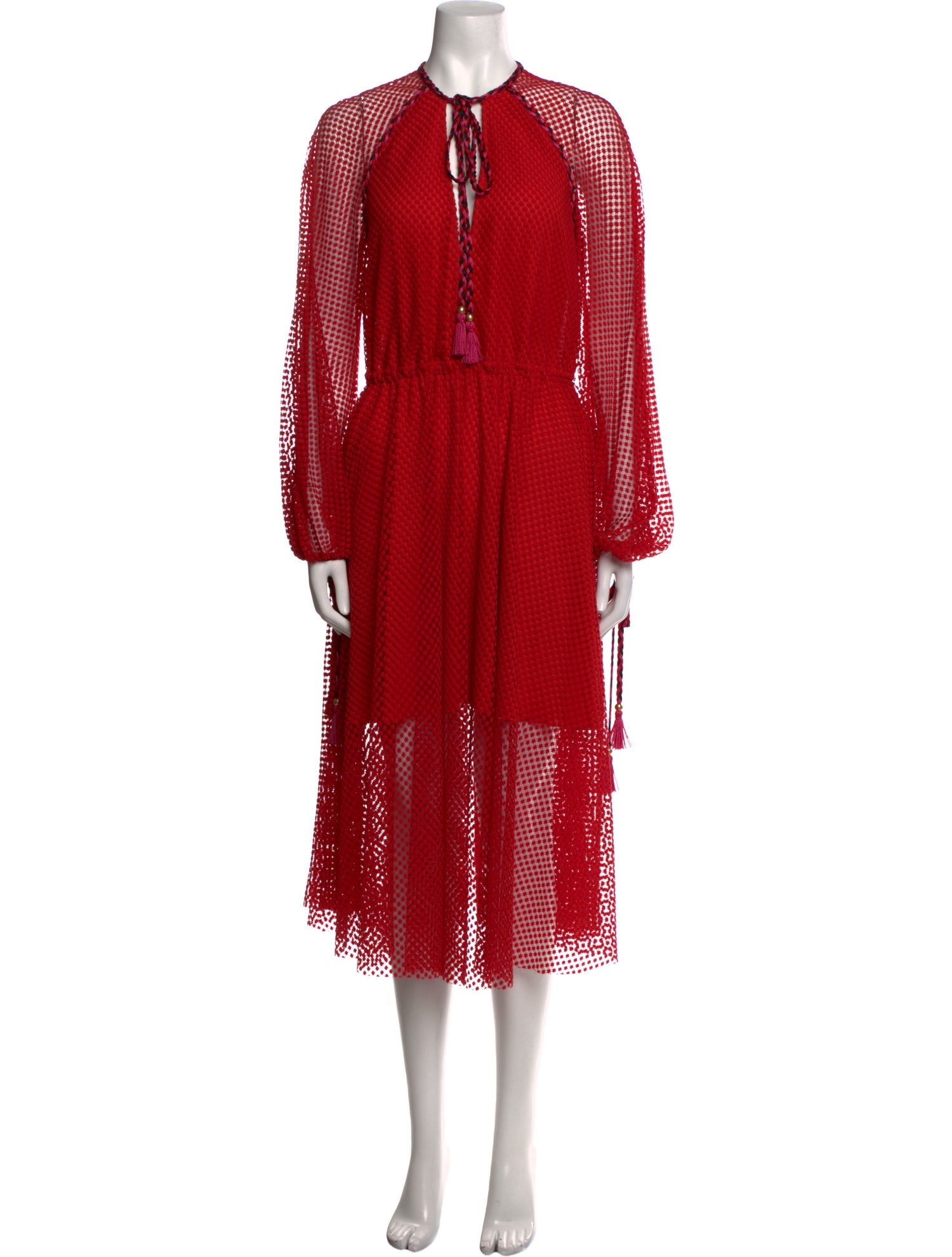 Philosophy di Lorenzo Serafini V-Neck Midi Length Dress