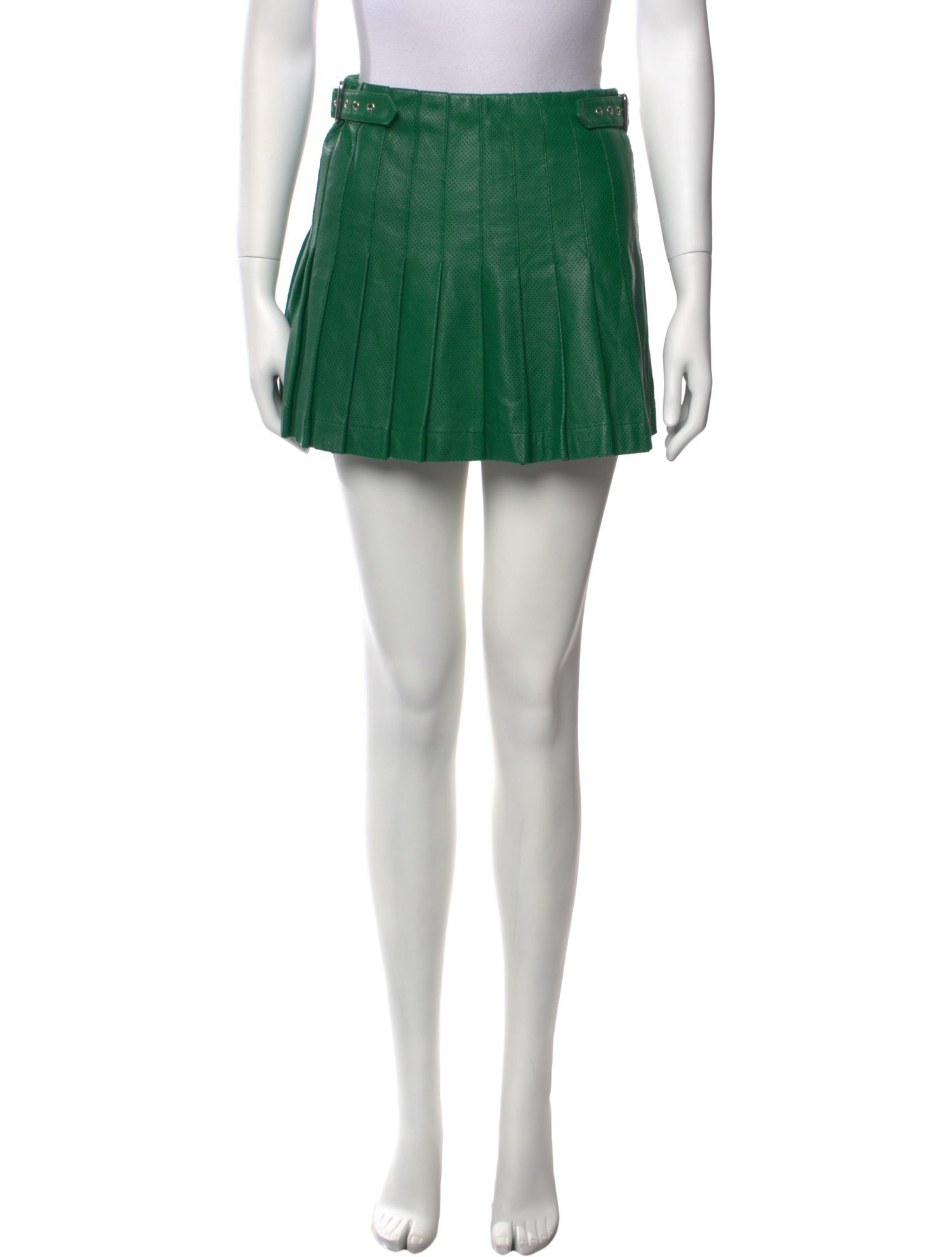 Philosophy di Lorenzo Serafini Leather Mini Skirt