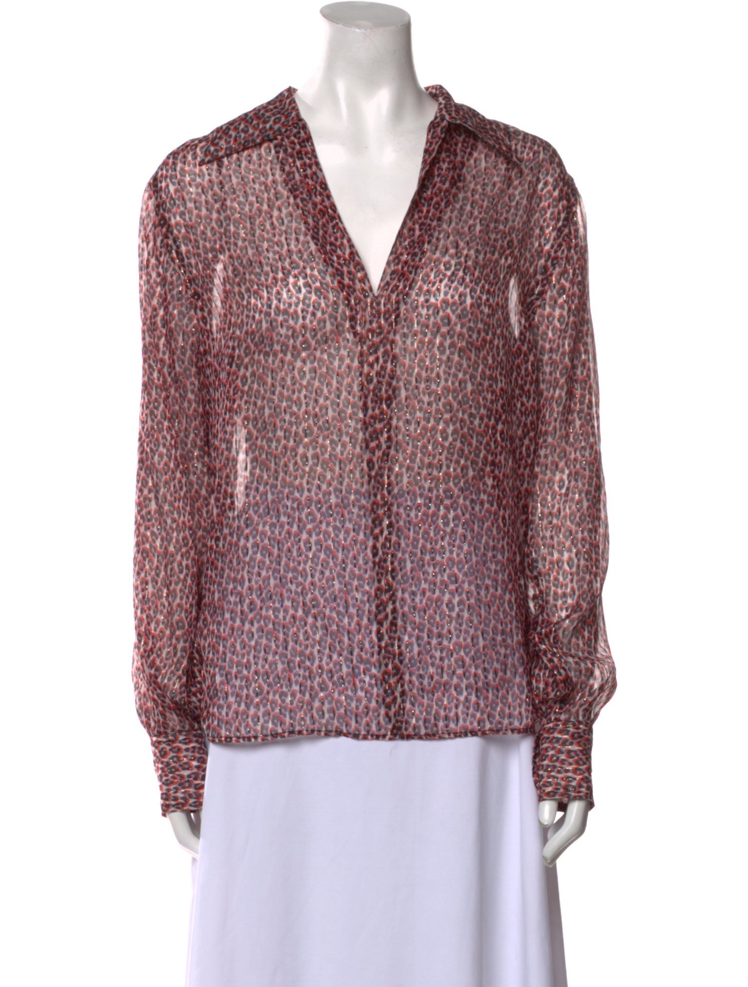 Philosophy di Lorenzo Serafini Silk Printed Blouse